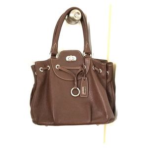 Brazil brown leather purse trois elles